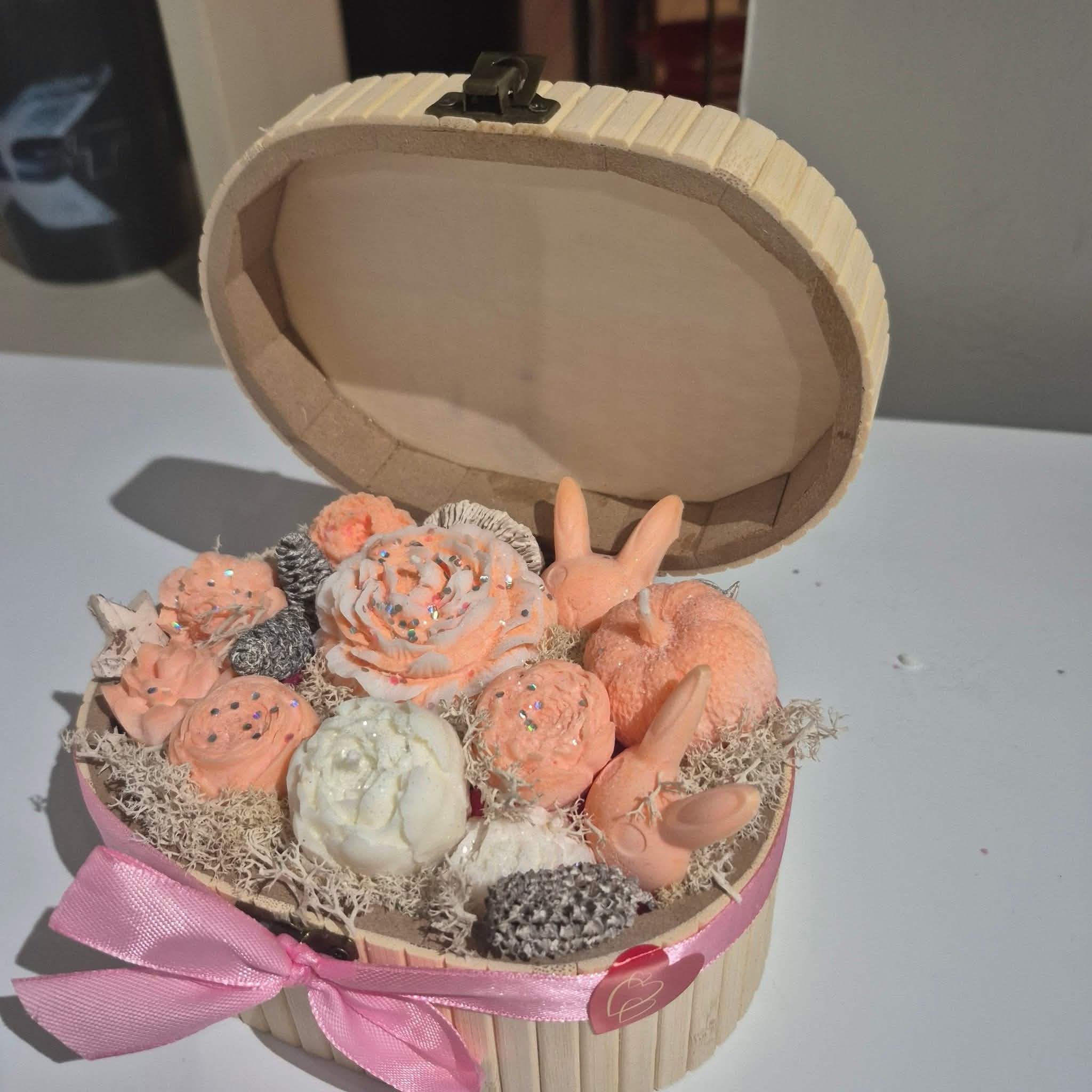 Coffret orange ovale